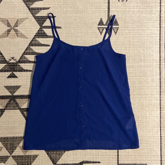 Esmara Royal Blue See-Thru Tank Top - Picture 1 of 3